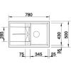 Кухонная мойка Blanco METRA 45 S 513028 белый