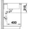 Кухонная мойка Blanco Andano 400/400-IFС 518328 Нерж Сталь