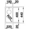 Кухонная мойка Blanco Andano 180-U 518301 Нерж Сталь Зерк