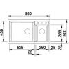 Кухонная мойка Blanco METRA 9 515232 Серый Шелк