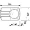Кухонная мойка Blanco RONDOVAL 45 S 515770 Серый Шелк