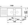 Кухонная мойка Blanco LEXA 8 S 517341 Серый Беж