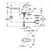 Смеситель для умывальника Grohe Eurosmart 32925001