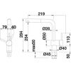 Кухонный смеситель Blanco LINUS-S 512403 Матовый хром
