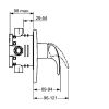 Смеситель для душа Hansa Pico 46279103 Наружная Часть