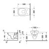 Унітаз підвісний Duravit D-Code 22090900002 з сидінням Soft Close 0067390000
