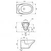 Биде подвесное Kolo Ovum L45100