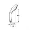 Ручной душ Grohe Vitalio Rain 27302000