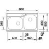 Кухонная мойка Blanco MEDIAN 9 512658 Нерж Сталь