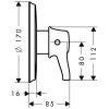 Термостат Hansgrohe Ecostat Classic Highflow 15754000