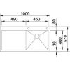 Кухонная мойка Blanco Zerox 5S-IF 514005 Нерж Cталь
