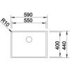 Кухонная мойка Blanco CLARON 550-U 517221 Нерж Сталь