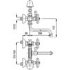 Смеситель для ванны Armatura Retro 374-148-00