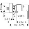 Смеситель для душа Hansgrohe Metropol S 14661000
