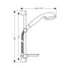 Душевой гарнитур Hansgrohe Croma 3jet/Unica'S 27773000