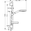 Душевой гарнитур Hansgrohe Raindance S 120 AIR 3jet/Unica'S Puro 27884000