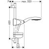 Душевой гарнитур Hansgrohe Raindance E 120 AIR 3jet/Unica'D 27887000