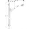 Душевой гарнитур Hansgrohe Raindance S 150 AIR 3jet/Unica'S Puro 27893000