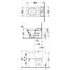 Унитаз напольный (сборной) Duravit 2nd Floor 210709