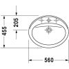 Умывальник Duravit Duraplus 0472560000