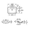 Умывальник Roca Dama Senso 32751B000