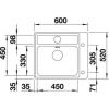 Кухонная мойка Blanco STATURA 6-U 514050 Нерж Сталь