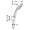 Ручной душ Hansgrohe Croma 100 Multi/Porter'S 27595000