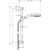 Душевой гарнитур Hansgrohe Croma Classic 100 Multi/Unica'C 27768000