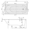 Ванна Villeroy & Boch Oberon 170x75 BQ170OBE2V-96