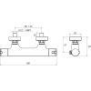 Термостат для душа Ravak Termo TE 032.00/150 X070034
