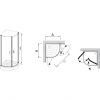 Душевой уголок Ravak Elegance ESKK2-90 3E070100Z1 белый+transparent