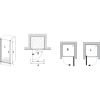 Душевые двери Ravak Elegance ESD1-90 0EL70100Z1 белый+transparent