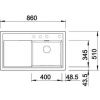 Кухонная мойка Blanco ZENAR 45 S 519259 Серый Беж