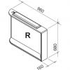 Зеркало Ravak M 960 L X000000345 белый/белый