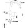 Кухонный смеситель Blanco MIDA 519417 Серый Шелк