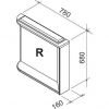 Дзеркало Ravak M 780 X000000161 R береза/білий