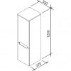 Пенал Ravak Classic SB-350 L X000000251 оникс/белый