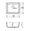 Кухонна мийка Marmorin Fado 428103016 white alabaster