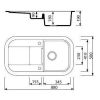 Кухонна мийка Marmorin Laver 510513002 graphite
