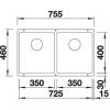 Кухонная мойка Blanco SUBLINE 350/350-U 516289 Шампань