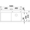 Кухонная мойка Blanco CLARON 5 S-IF 514000 Нерж Сталь