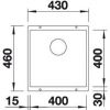Кухонная мойка Blanco SUBLINE 400-U 515760 Серый Шелк
