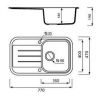 Кухонна мийка Marmorin Pesta 170113016 white alabaster