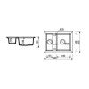 Кухонна мийка Marmorin Cire 375503012 black metalic