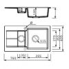Кухонна мийка Marmorin Tama 390513006 white