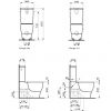 Унитаз напольный (сборной) Laufen Mimo H8245560000001