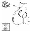 Смеситель для душа Kludi Zenta 386558675 Черный