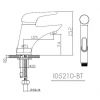Смеситель для умывальника Imprese Solnice I05210BT