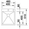 Кухонная мойка Blanco ZEROX 400-IF/A 515639 Нерж. сталь