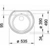 Кухонная мойка Blanco RONDOVAL 45 517392 Серый Беж
